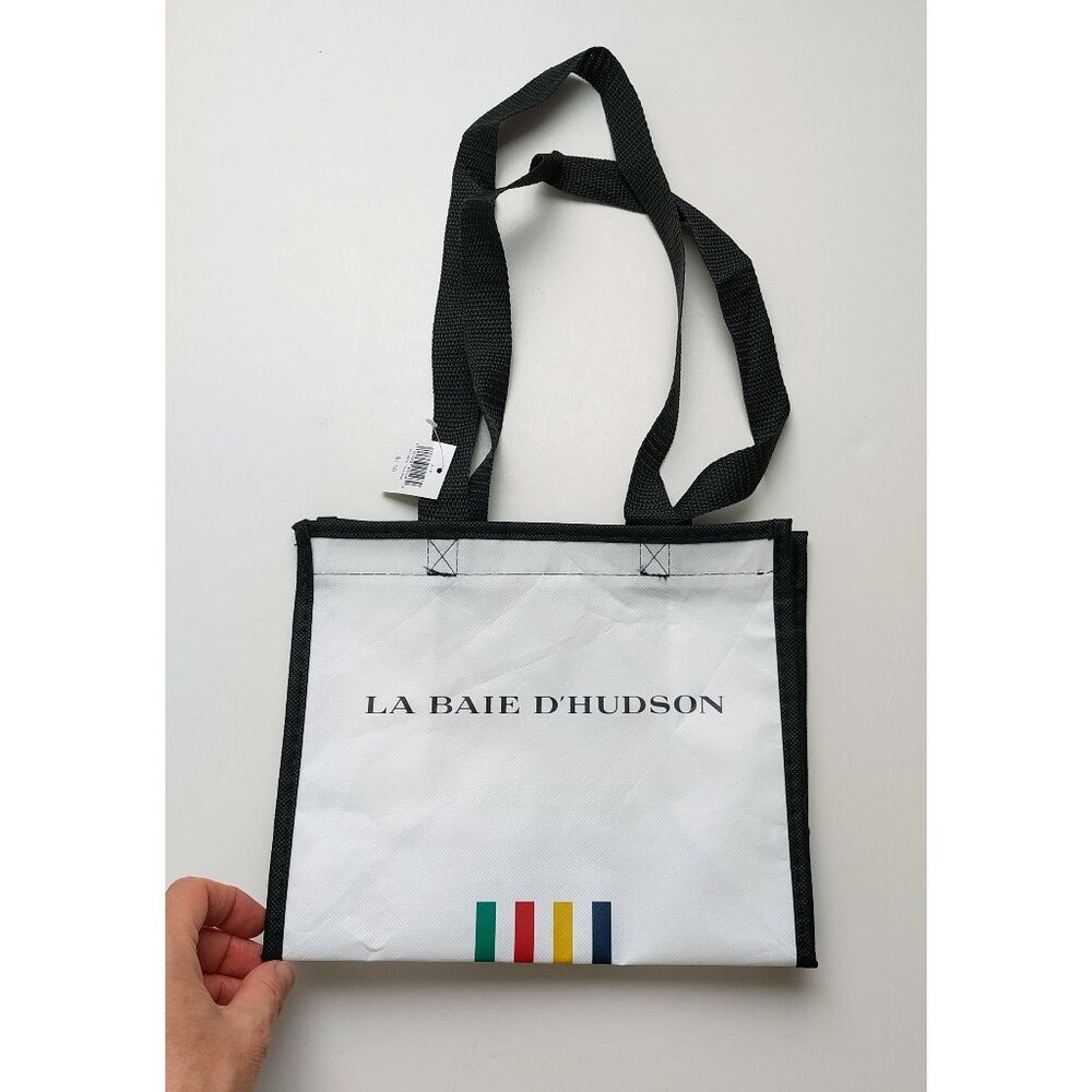 HBC The Bay Stripes Reusable Mini Tote Bag